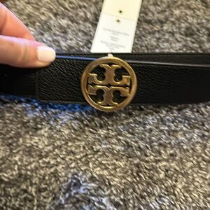 Tory Burch reversible belt, gold hardware